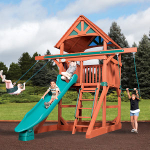 Classic - Adventure Treehouse Jumbo Space Saver - Wood Roof