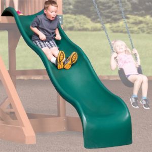 Double Wall Wave Slide 10' Green