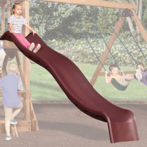 Double Wall Wave Slide 10' Maroon