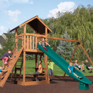 Olympian Outlook 1 Wooden Swing Set