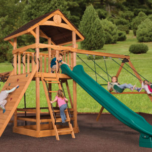 New - Olympian Outlook XL 1B Wooden Swing Set