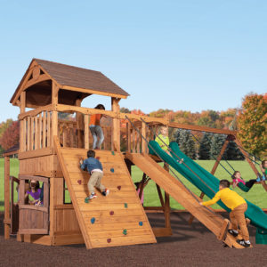 Olympian Outlook XL 2 Wooden Swing Set