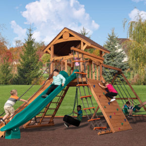 Olympian Summit XL 2 Wooden Swing Set