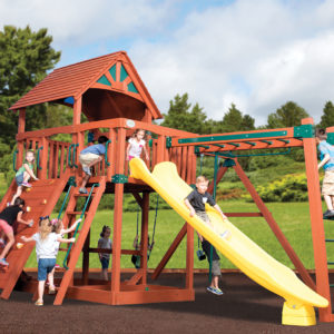 Classic - Olympian Treehouse Jumbo 5 Wooden Swing Set