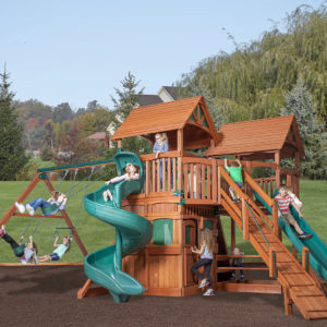 Classic - New - Treehouse Triangle Bridge Combo Playset