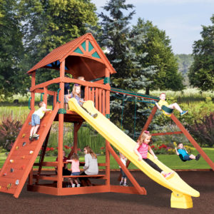 Classic - Titan Treehouse Jumbo 2 Wooden Swing Set