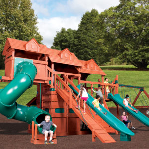 Classic - Titan Treehouse Jumbo 5 Wooden Swing Set