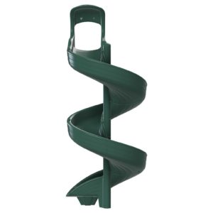 Open Spiral Slide 9' Green