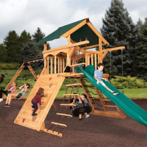 New - Olympian Peak XL 1 w/ Tarp Roof Green Playset