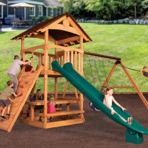 New - Olympian Treehouse XL 1 Swing Set