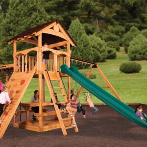 New - Titan Treehouse XL 2 Swing Set