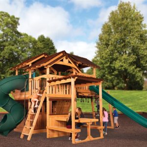 New - Titan Treehouse XL 7 Swing Set