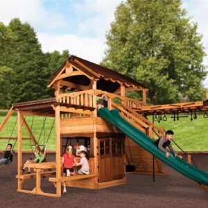 New - Titan Treehouse XL 9 Swing Set