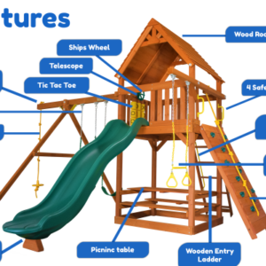 Parrot Island Fort XL w/ Wood Roof FREE INSTALLATION!
