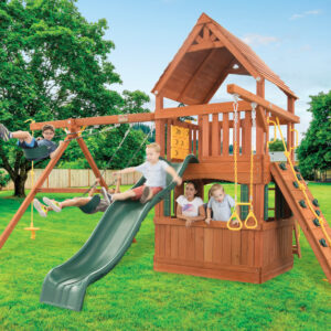 Parrot Island Fort w/ Wood Roof, Playhouse Panels  0% 12 MONTHS