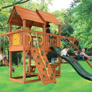 Rainforest Cottage w/ Wood Roof and Green Wave Slide