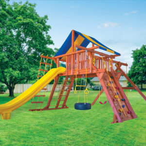 6.5 Jaguar MegaSized Playcenter w/ BYB Tarp and Yellow DoubleWall Scoop Slide